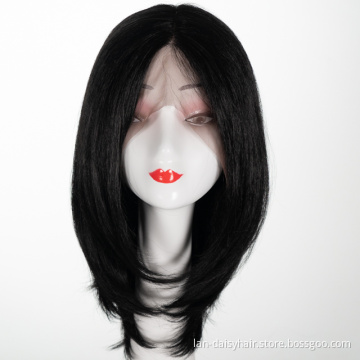 Pre Plucked Bleached Knots Wigs 150 HD Remy Closure  Bob Lace Front Wigs 13x4 Straight Lace Front Wig